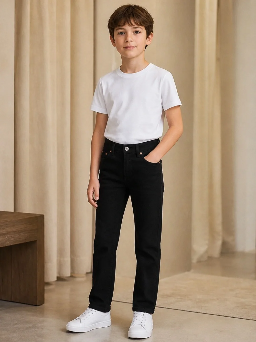 The Children's Place Black boot cut Kids Jeans